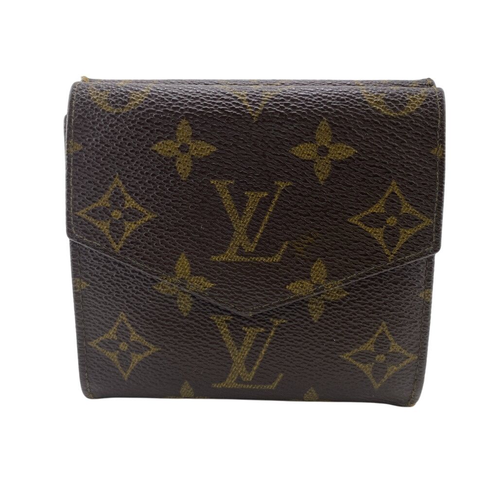 ルイヴィトン LOUIS VUITTON 三つ折り財布 モノグラム ポルトモネビエカルトクレディ M61660 ブラウン