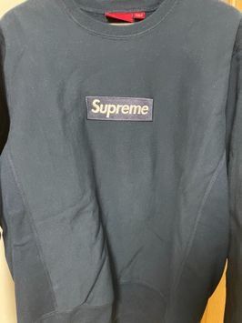 Supreme Box Logo Crewneck Sweatshirt "Navy" (18FW)