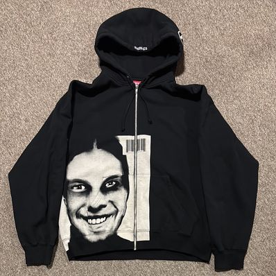 Supreme x Aphex Twin Zip Up Hooded Sweashirt "Black"