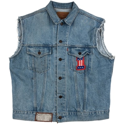 古着 90年代 リーバイス Levi's 75505-0212 カットオフ デニムベスト メンズL相当 ヴィンテージ/eaa609772