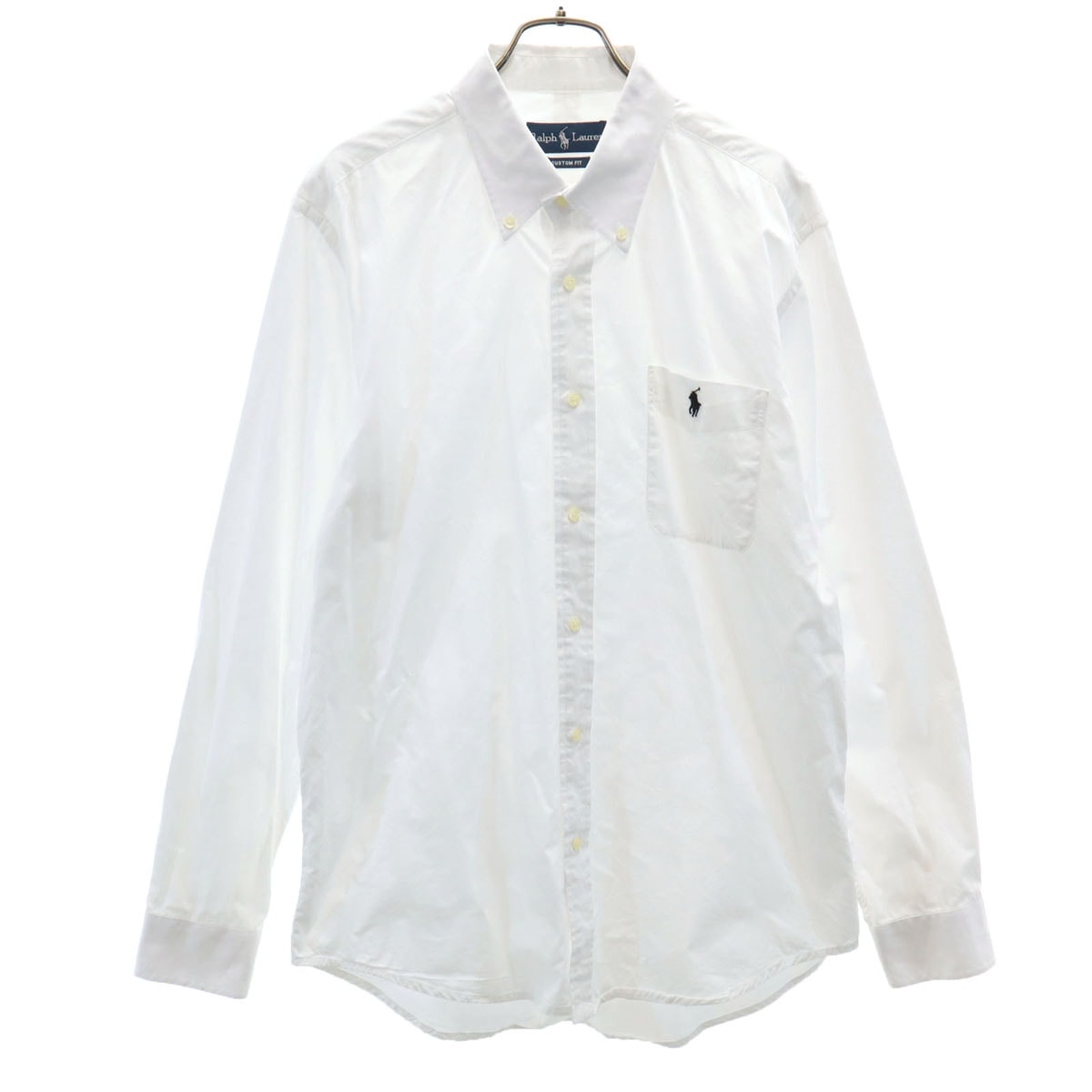 RALPH LAUREN ラルフローレン 長袖 ボタンダウンシャツ L ホワイト