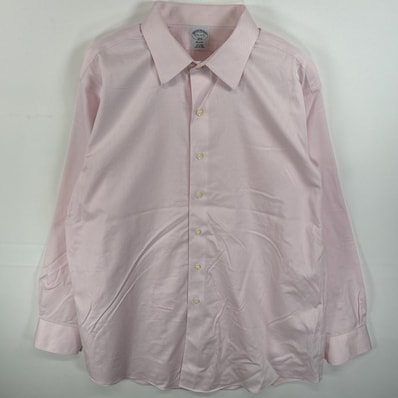 古着 ブルックスブラザーズ Brooks Brothers 長袖シャツ ボタンシャツ 1818 REGENT 17 1/2 XL ピンク 無地 メンズ