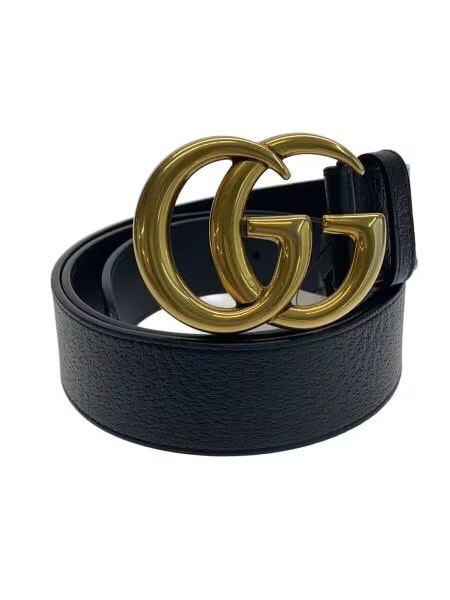 GUCCI Double G Wide Belt "Black/Gold"