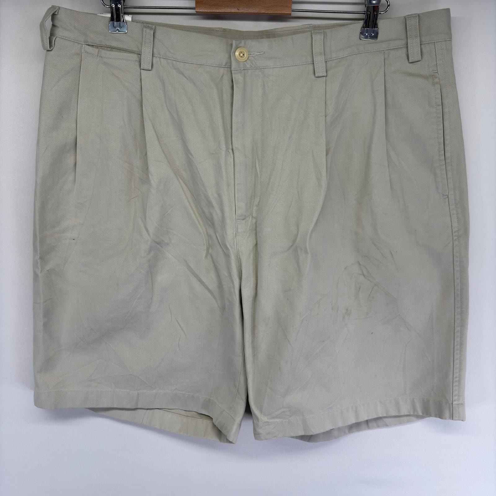 古着 デッドストック ノーティカ NAUTICA パンツ タグ付き チノパン ジッパーフライ ハーフパンツ w40  ホワイト系 メンズ