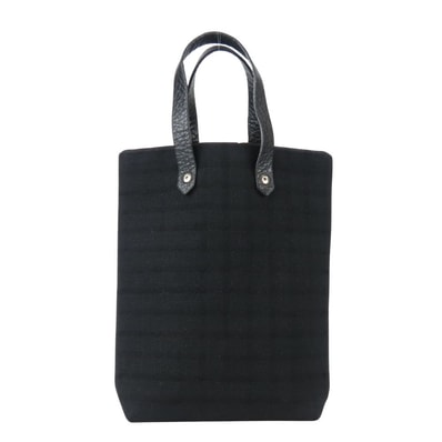 【中古】 エルメス ハンドバッグ アメダバPM ウール コットン レザー ブラック レディース 女性 HERMES