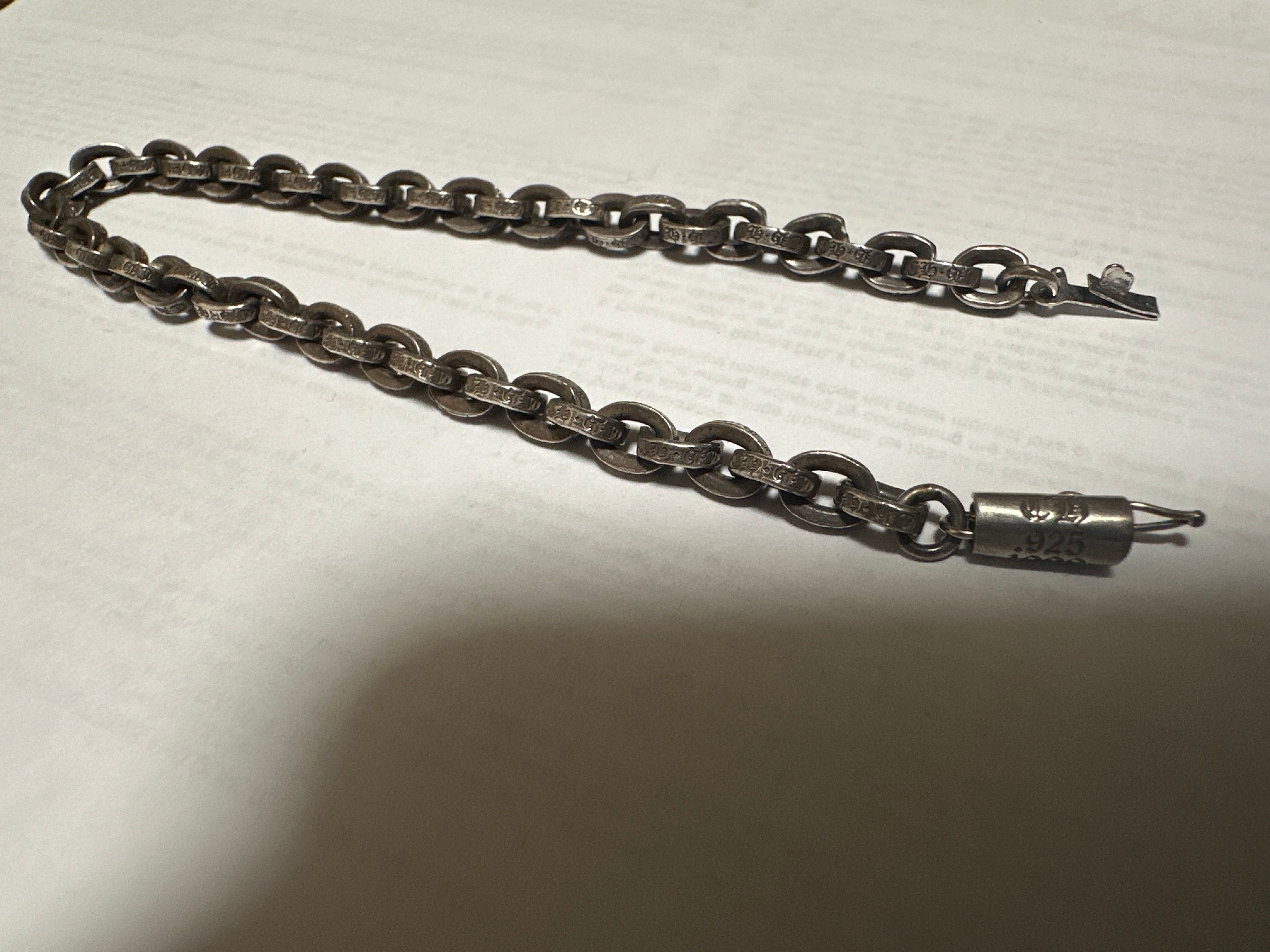 Chrome Hearts Paper Chain Bracelet "Silver"