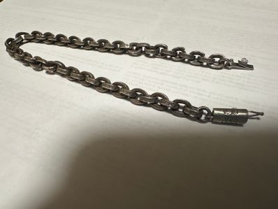 Chrome Hearts Paper Chain Bracelet "Silver"