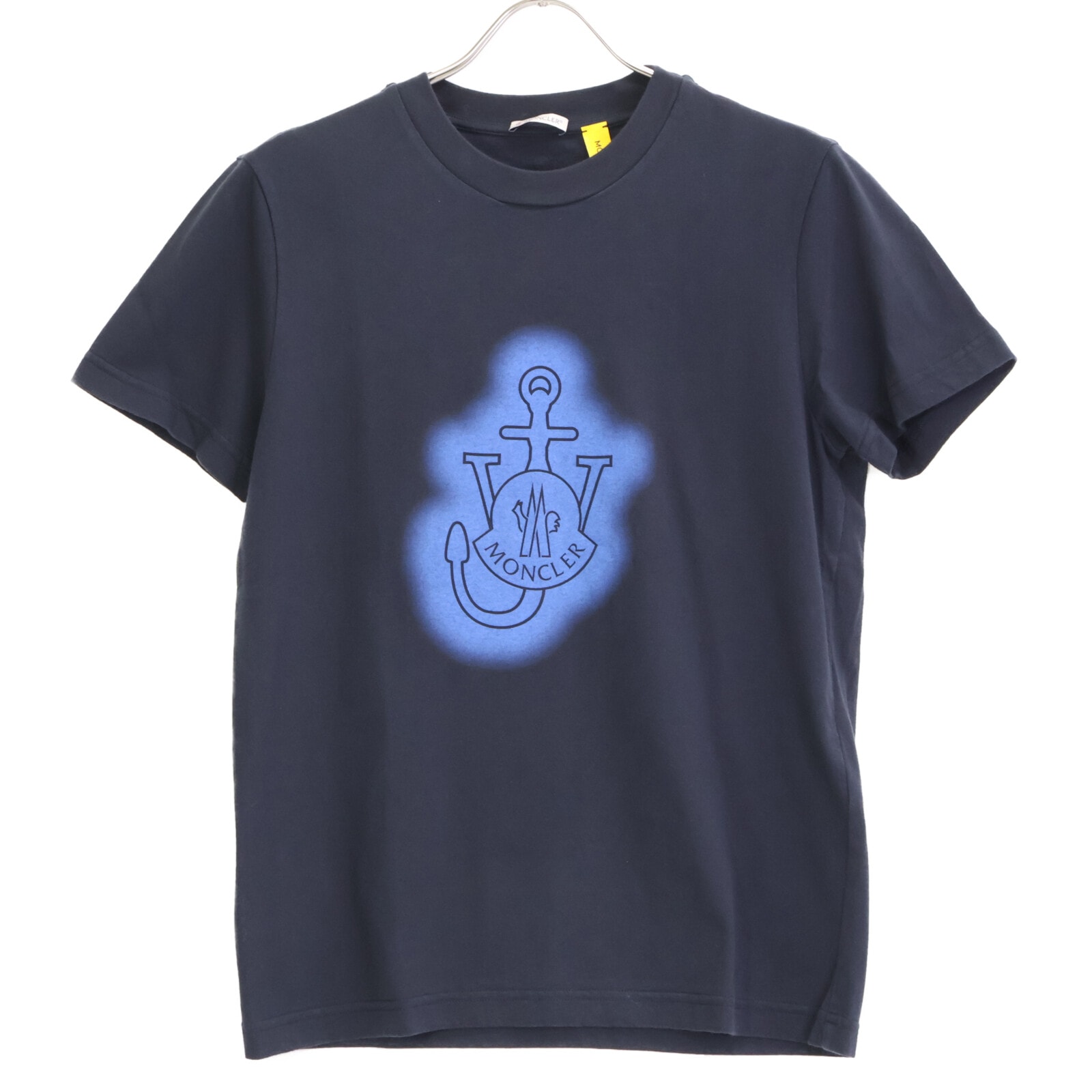 モンクレール GENIUS ×JW ANDERSON JWアンダーソン 21年 ネイビー×ブルー Tシャツ XS