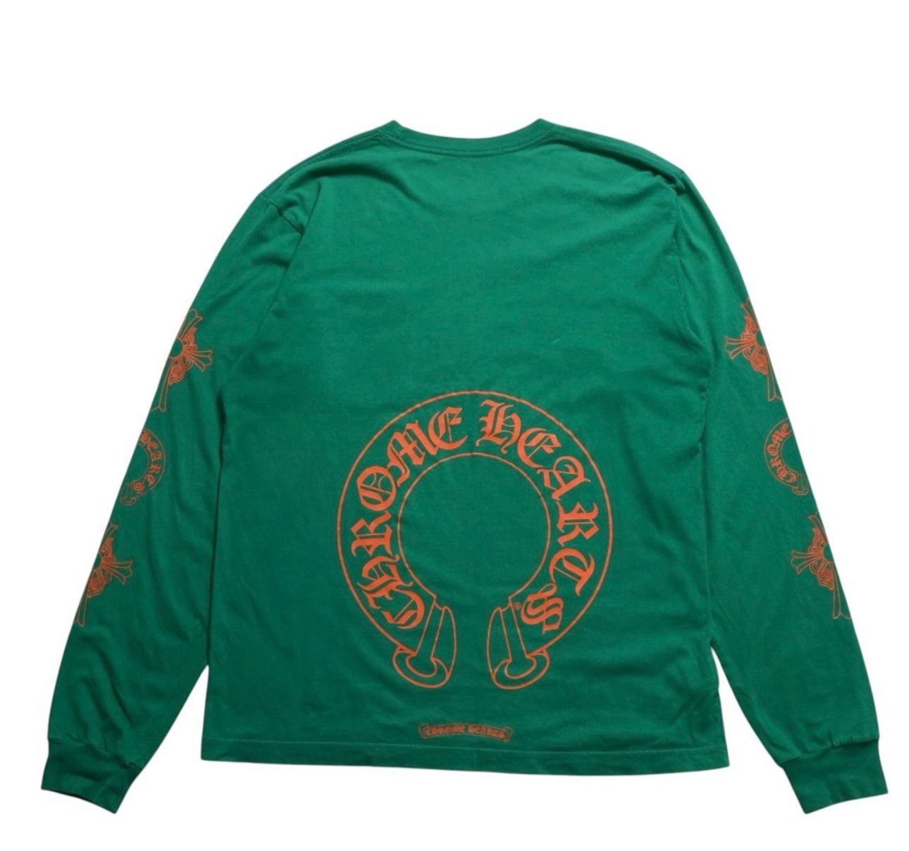 Chrome Hearts Horseshoe L/S T-Shirt "Green/Orange"