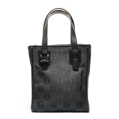 ロエベ LOEWE キャンバス アナグラム リピート ハンドバッグ【中古】