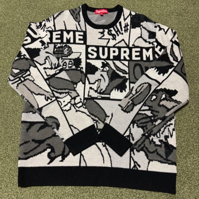 Supreme Applique Cable Knit Sweater Supreme Applique Cable Knit Sweater