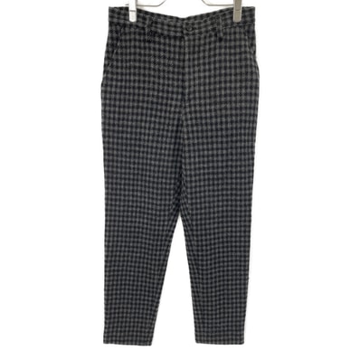 ヨウジヤマモト 【collections】24AW FO-P63-114 グレー SMALL HOUNDSTOOTH BASIC SLIM PANTS A 2