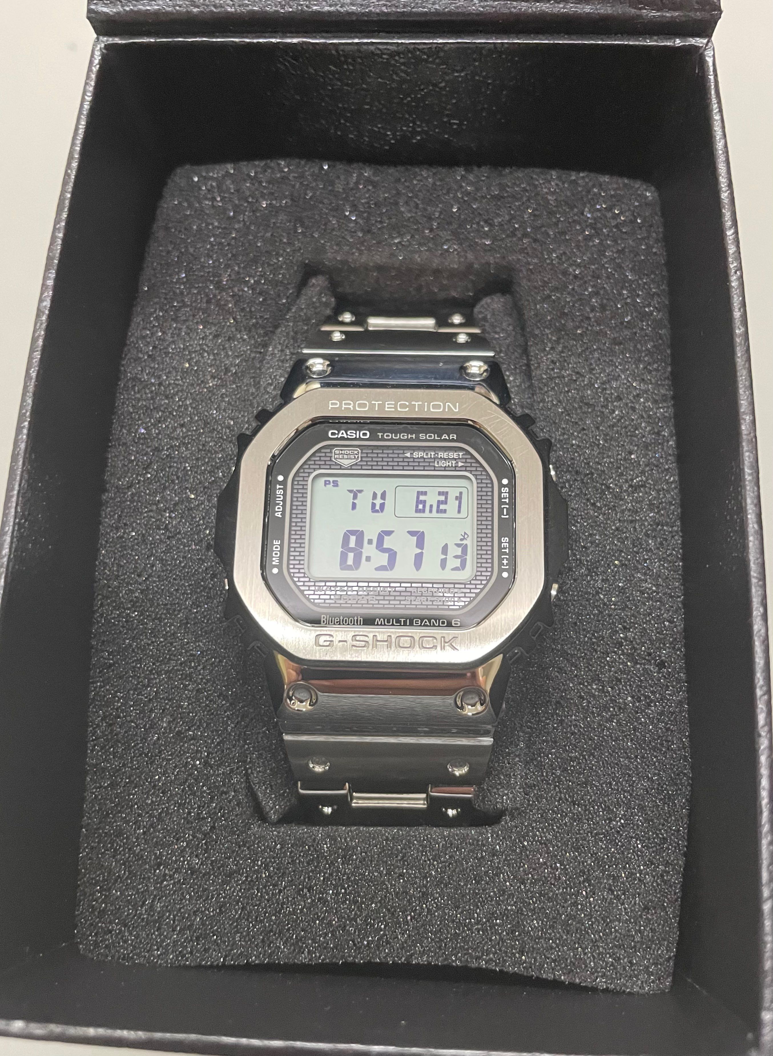 Casio G-Shock GMWB5000D-1 - 44mm in Stainless Steel