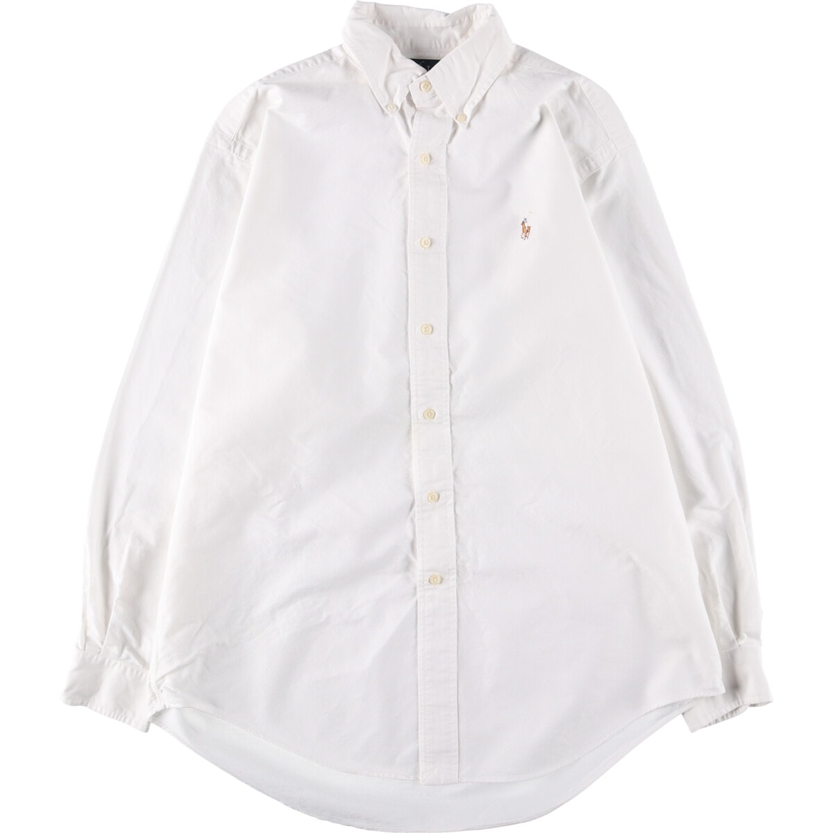 古着 ラルフローレン Ralph Lauren YARMOUTH 長袖 ボタンダウンシャツ メンズM相当/eaa531287