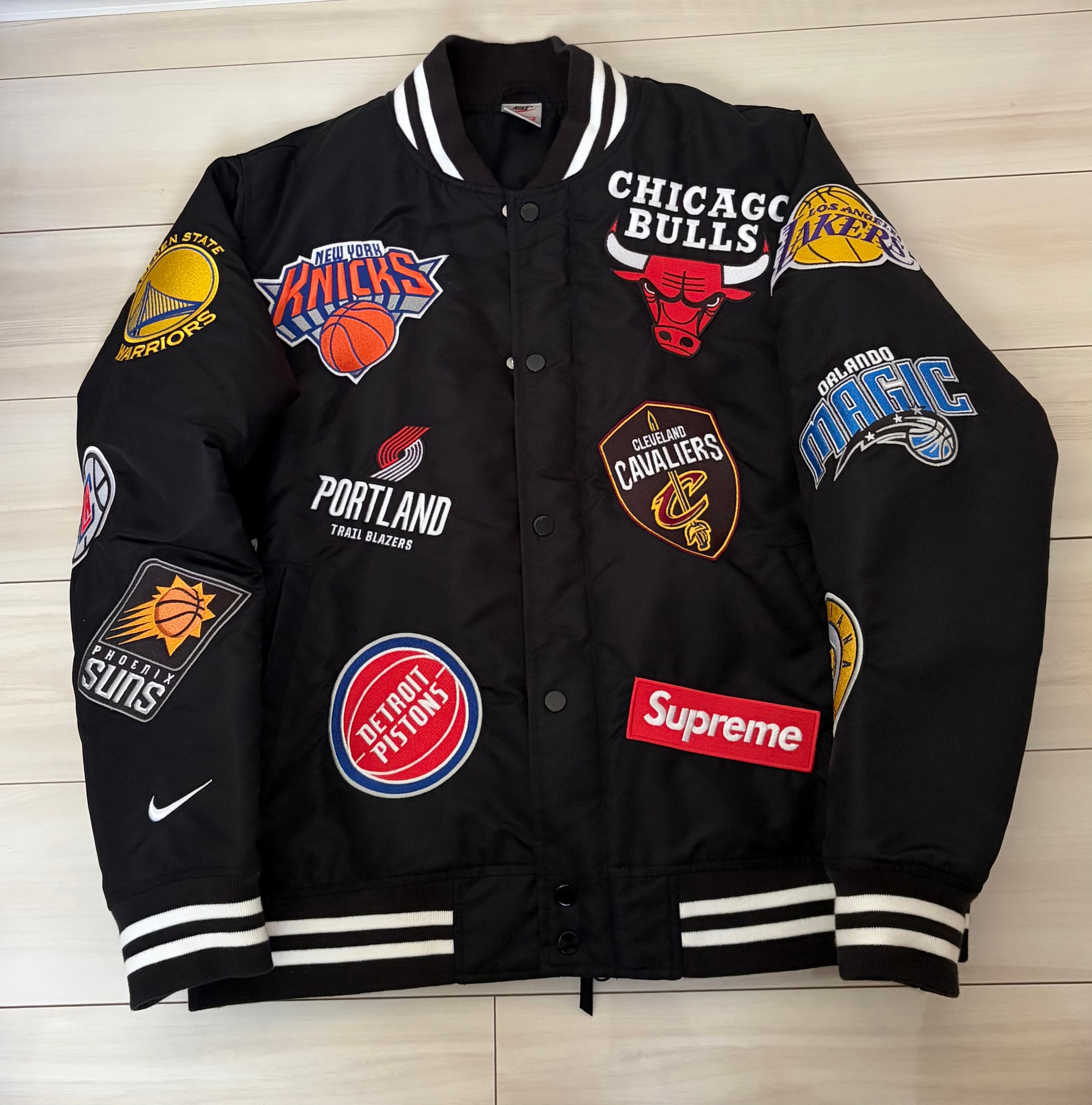 Supreme x Nike x NBA Teams Warm-Up Jacket "Black"