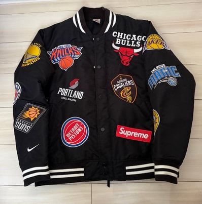 Supreme x Nike x NBA Teams Warm-Up Jacket "Black"