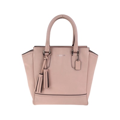 COACH コーチ レガシー ミニタナー ピンク シルバー金具 レザー トートバッグ ハンドバッグ 503676 【中古】