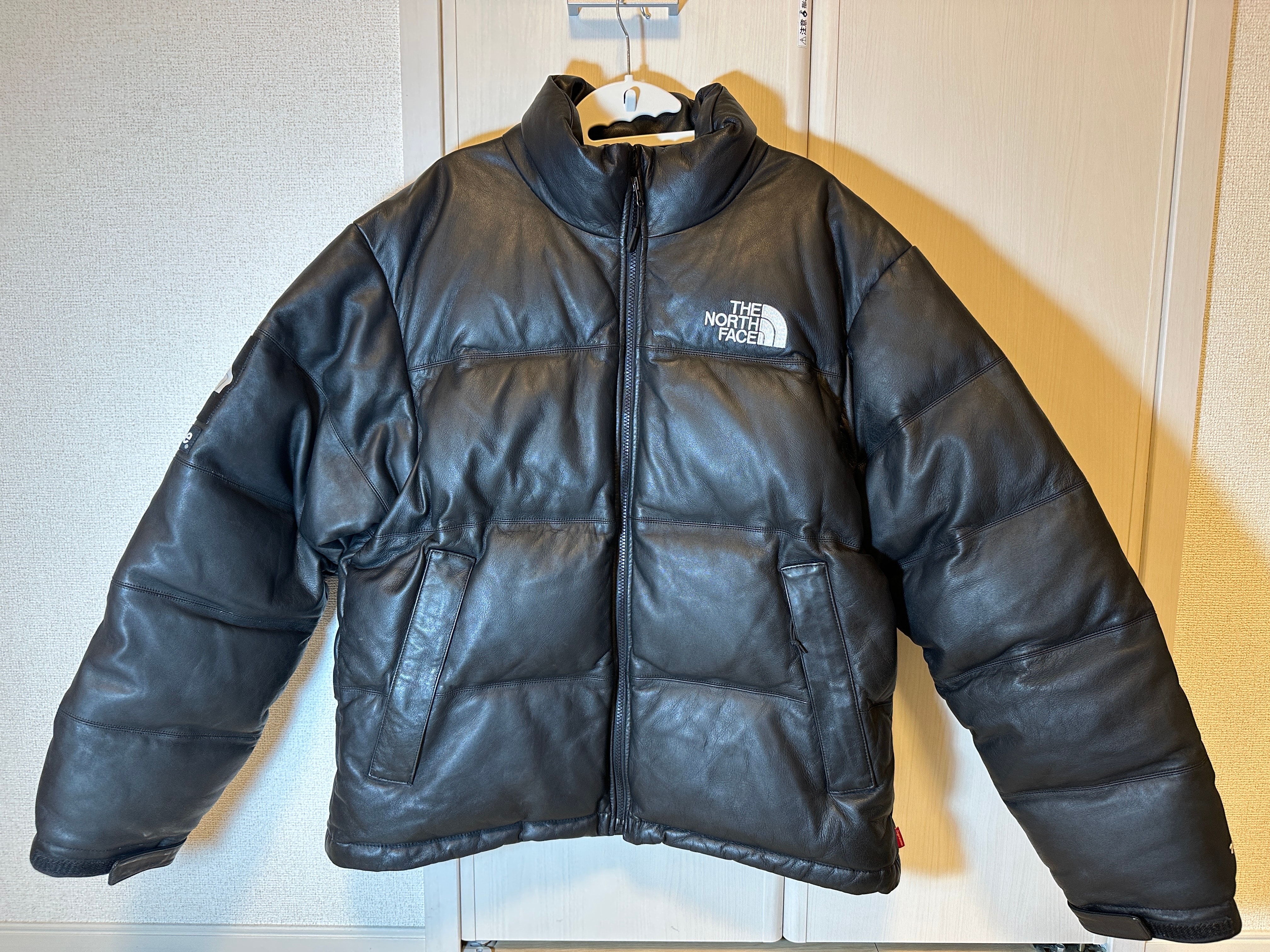 Supreme x The North Face Leather Nuptse Jacket "Black"