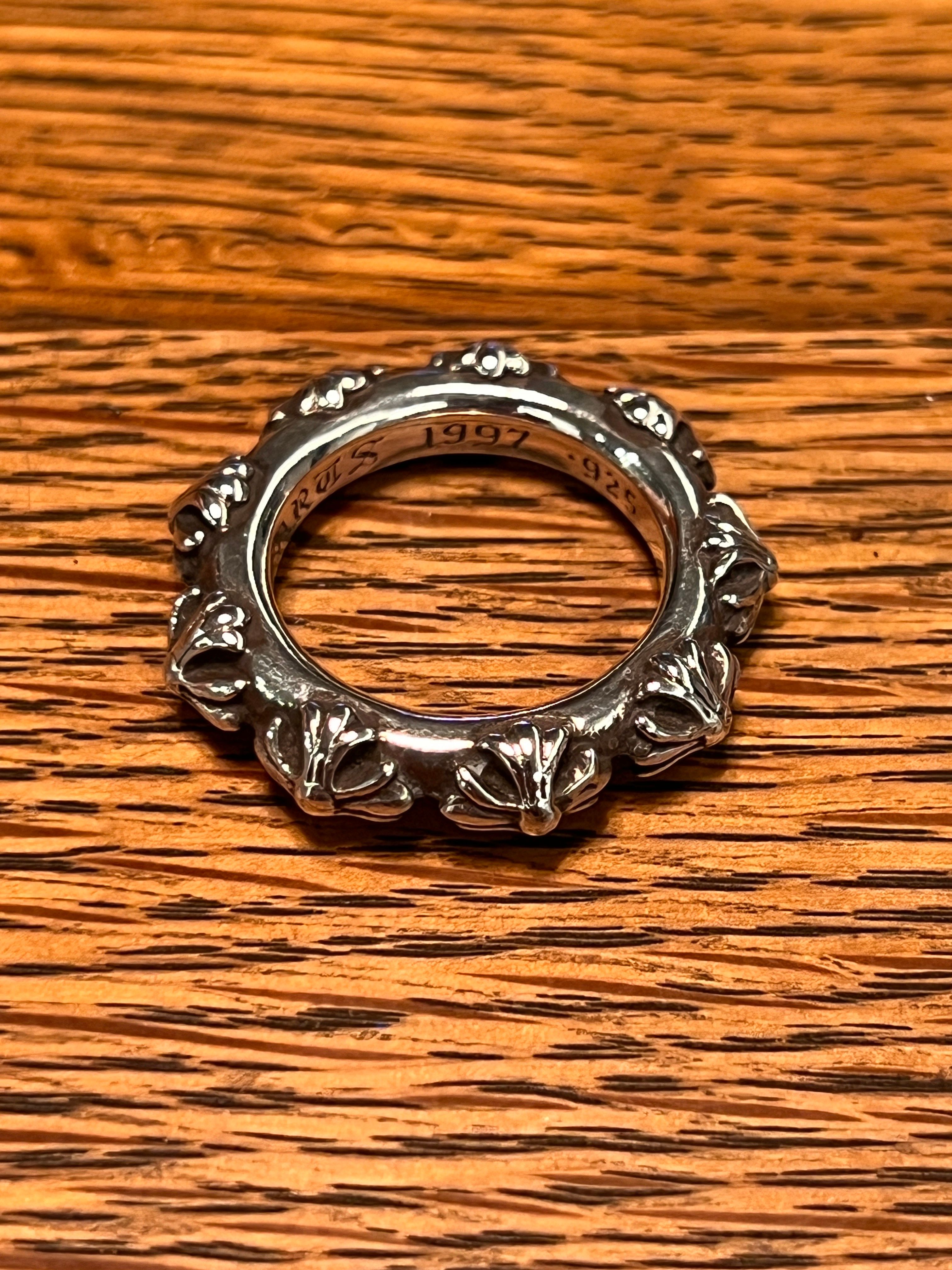 Chrome Hearts Cross Band Ring "Silver"