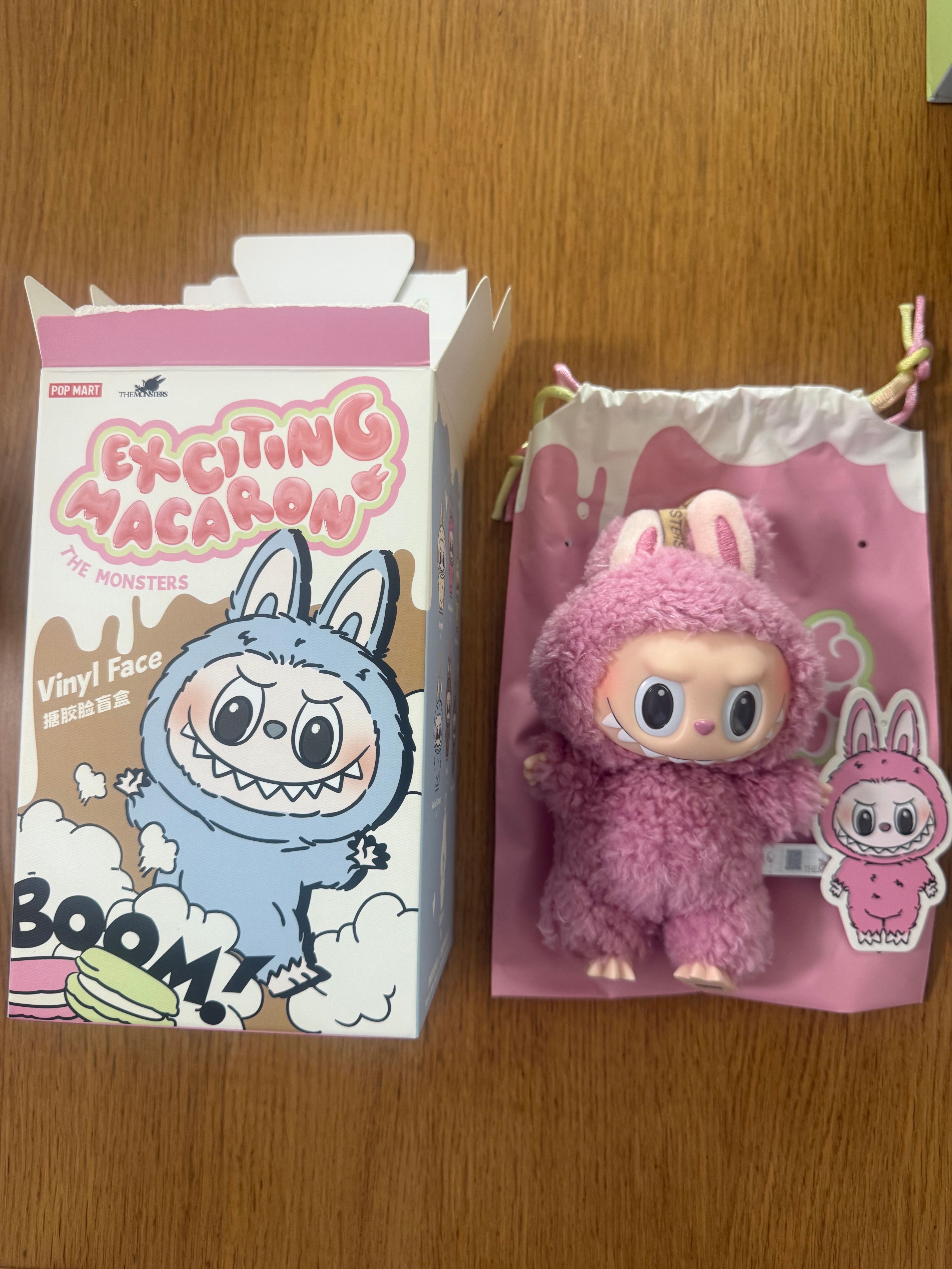 POP MART THE MONSTERS (LABUBU) Exciting Macaron Plush Series LYCHEE BERRY