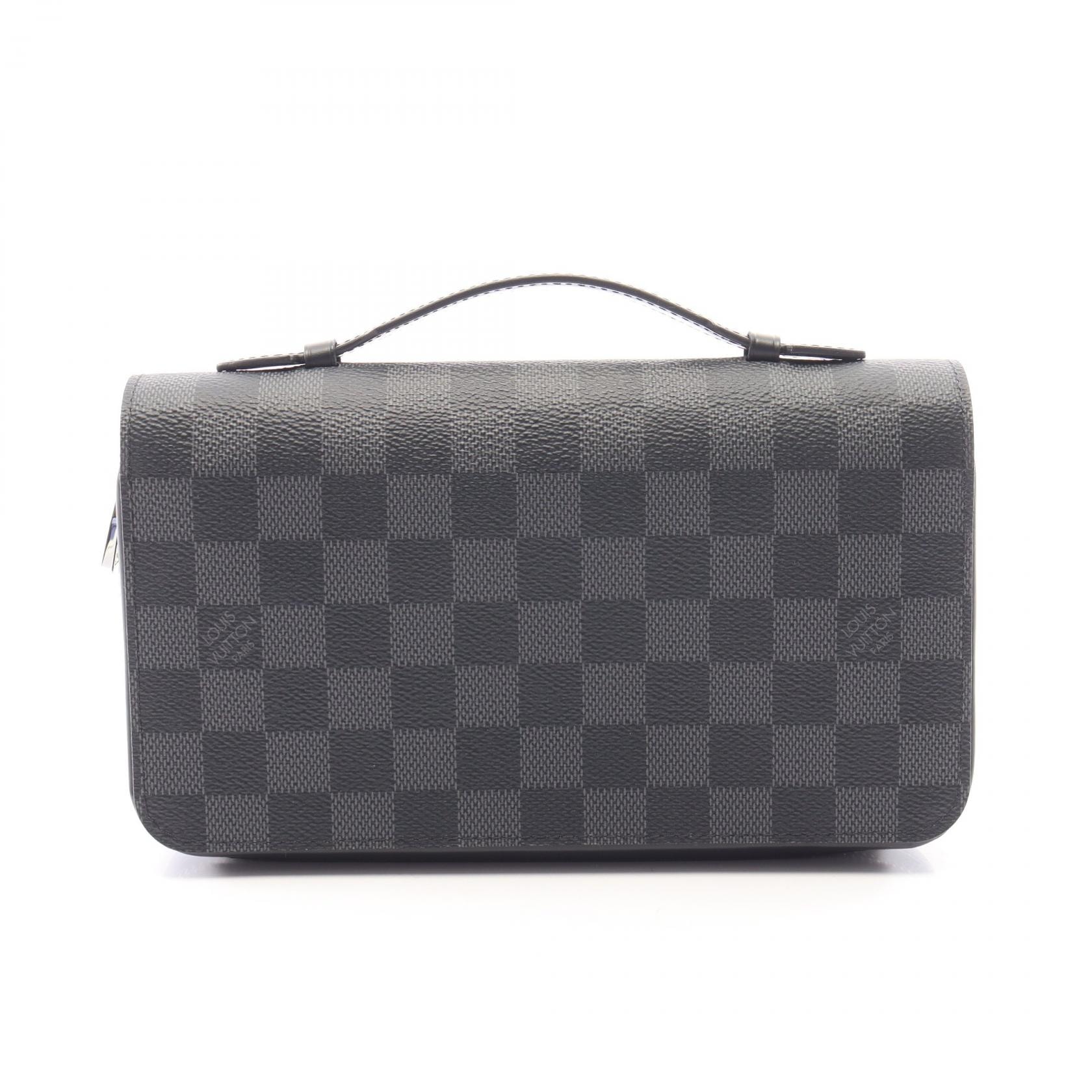ルイ・ヴィトン LOUIS VUITTON ジッピーXL ダミエグラフィット ラウンド長財布 財布 レザー PVC ダミエ・グラフィット メンズ ブラック系 N41503 【中古】