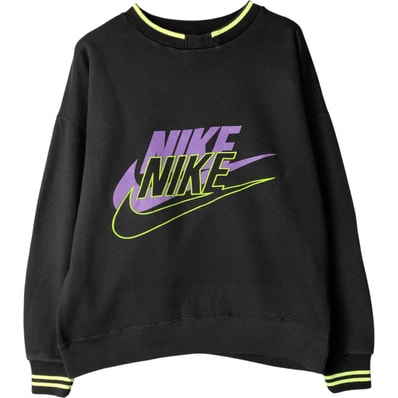古着 80年代~ ナイキ NIKE 紺タグ ロゴスウェットシャツ トレーナー メンズL相当 ヴィンテージ/eaa587322