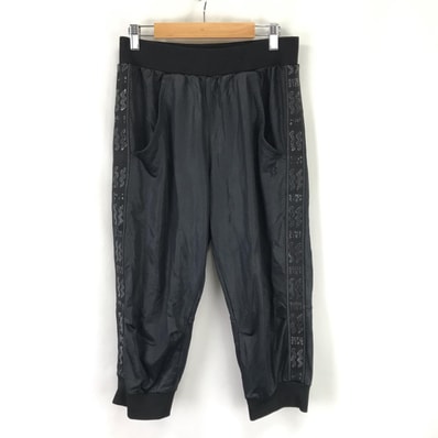 Mizuno【ミズノ】 サルエルパンツ メンズ【size:L/股下55cm/黒/black】七分丈/ズボン/ボトムス/Pants/Trouser◆BJ025-i