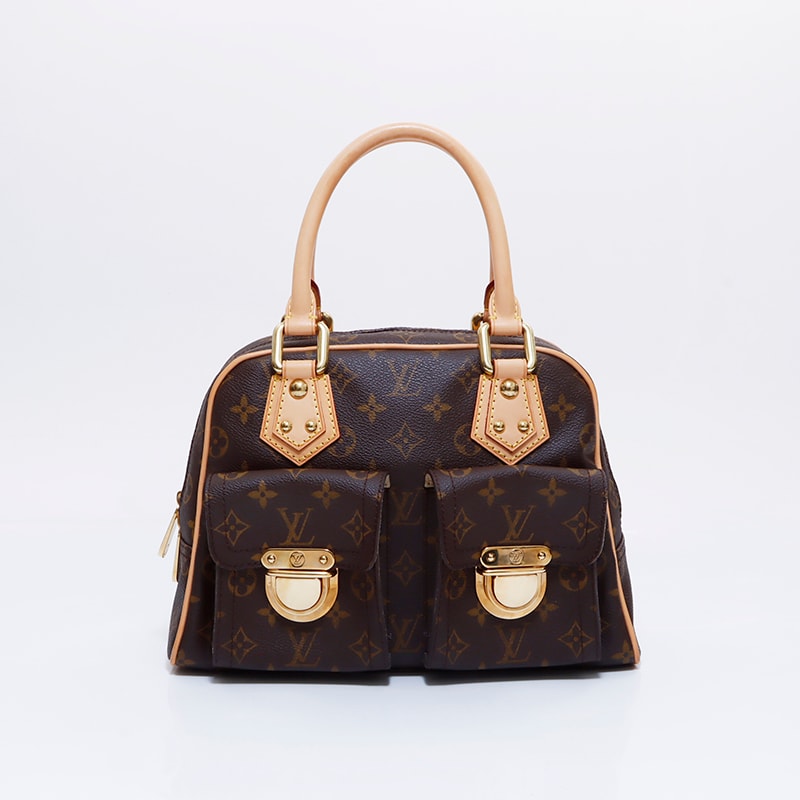 ヴィトン LV モノグラム マンハッタン PM ハンドバッグ【中古】
