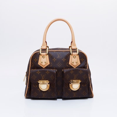 ヴィトン LV モノグラム マンハッタン PM ハンドバッグ【中古】