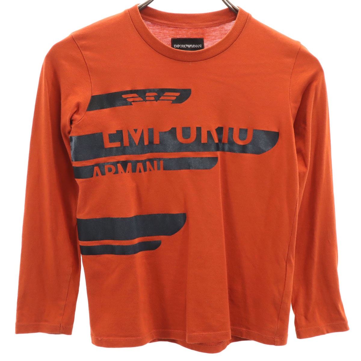 Emporio Armani エンポリオアルマーニ 長袖 Tシャツ 8A 赤茶 ロンT