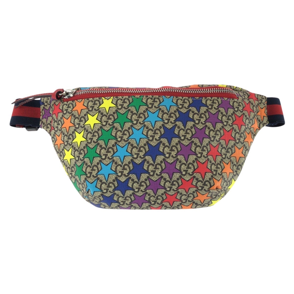 美品 GUCCI グッチ チルドレンズ キッズサイズ ベージュ マルチカラー GGスプリームキャンバス ボディバッグ ショルダーバッグ 604083 【中古】