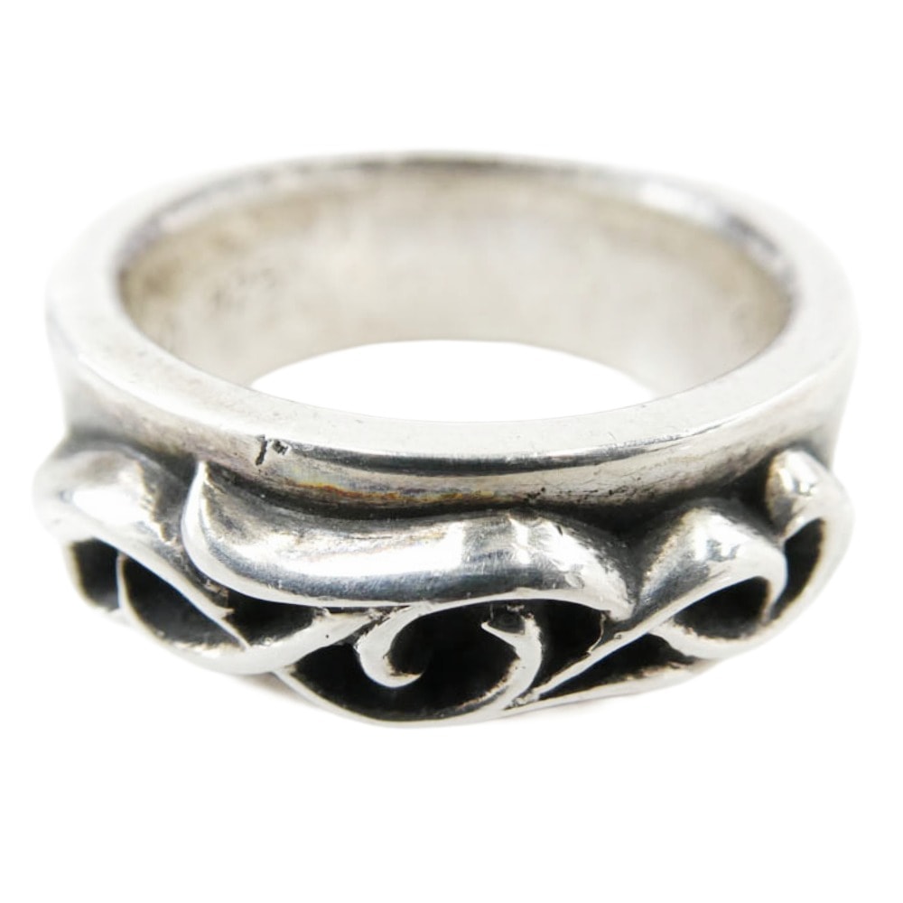CHROME HEARTS クロムハーツ（原本無） リング DBL NARROW VINE BAND ダブルナロー ヴァインバンド リング シルバー系 24号【中古】