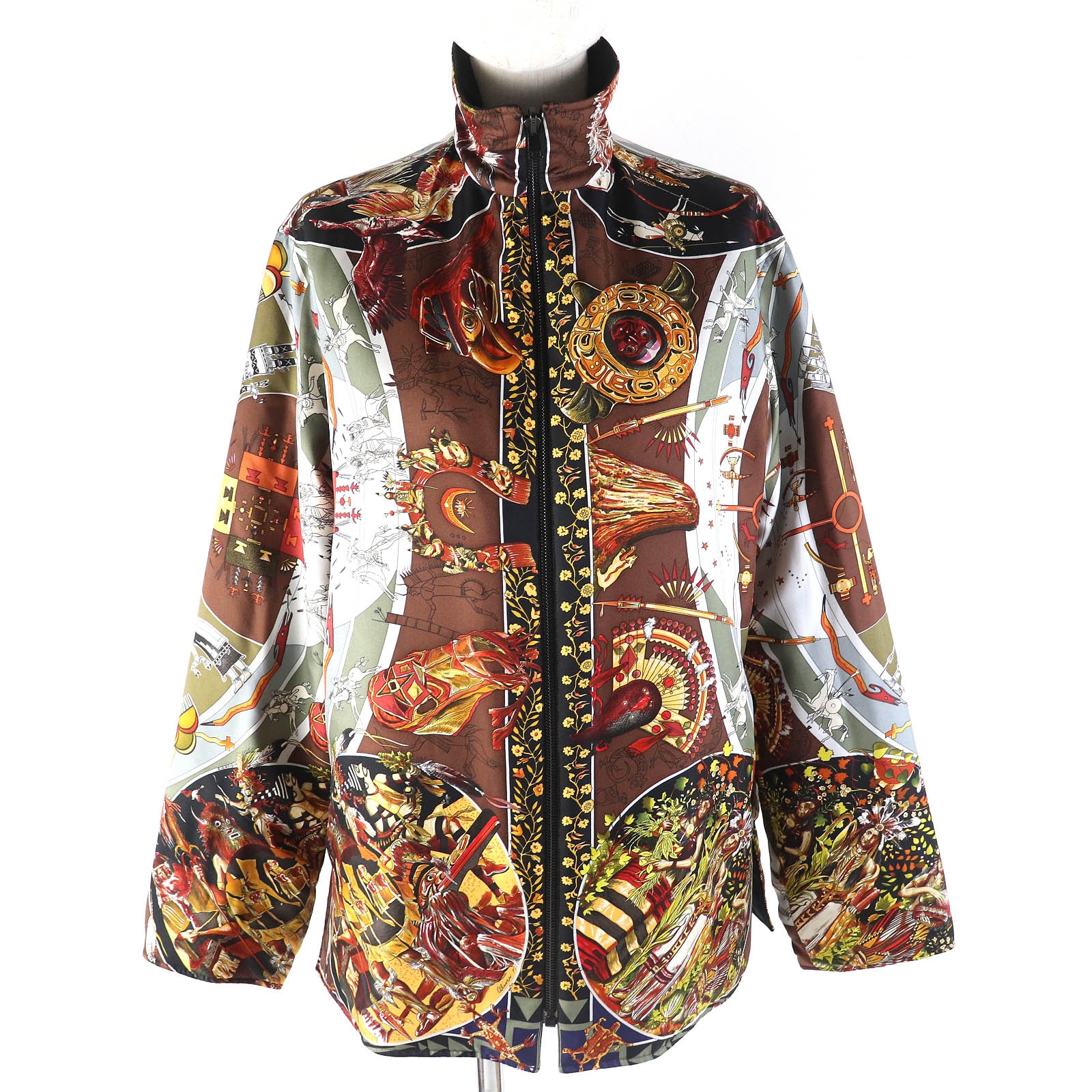 極美品 エルメス ジャケット 褐色の男達の伝説 ブラウン系 SM