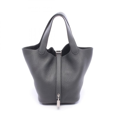 エルメス HERMES ピコタンロックPM ハンドバッグ バッグ レザー トリヨンクレマンス トリヨンクレマンス レディース グレー系 【中古】