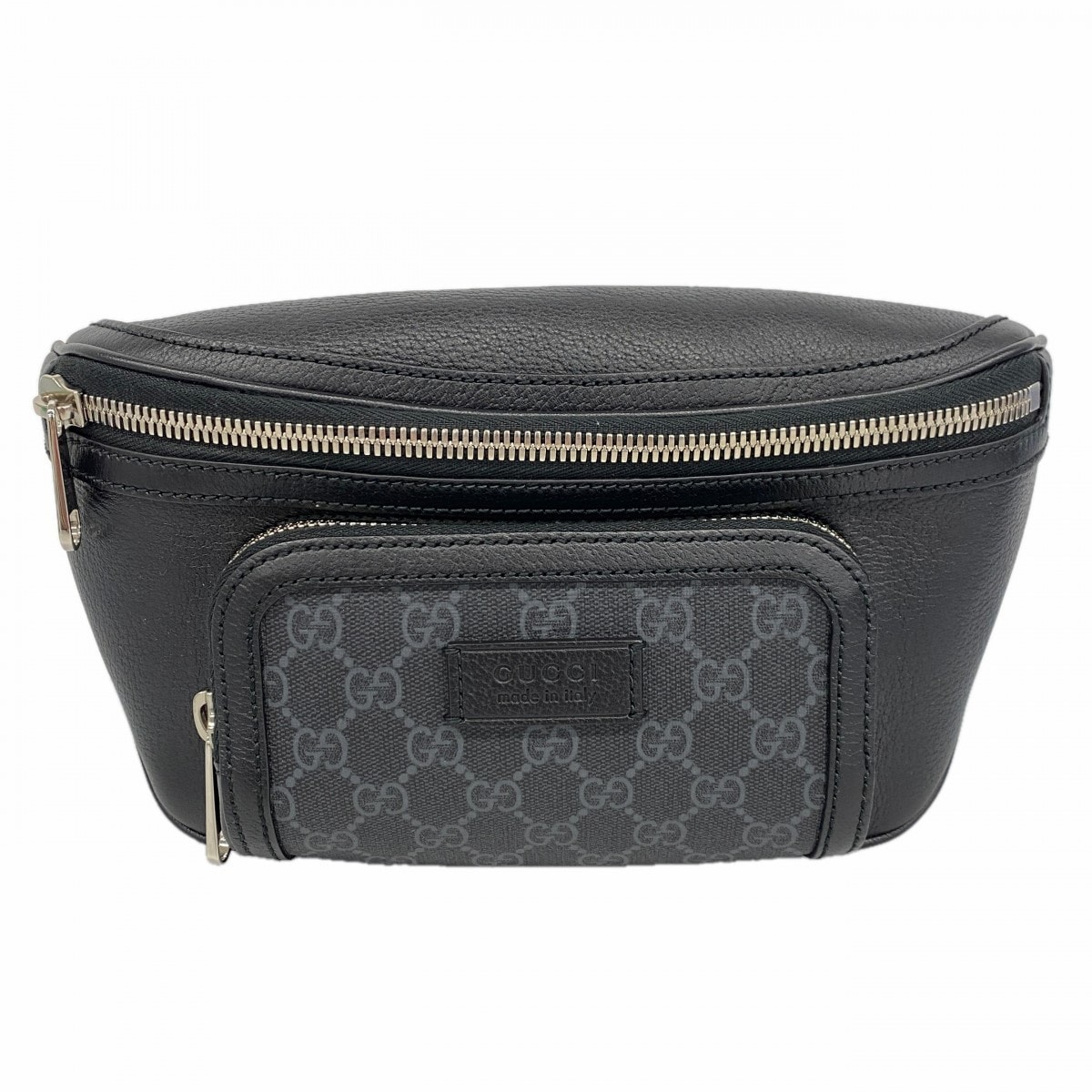 ★SALE【6db1084-k】グッチ ウエストバッグ GGスプリーム 795463 PVC ブラック シルバー金具【中古】メンズ