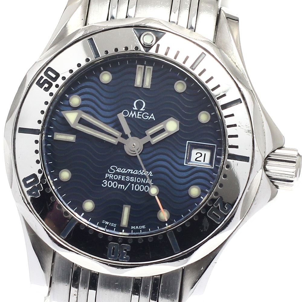 オメガ シーマスター300 デイト 2582.80 レディース 【中古】