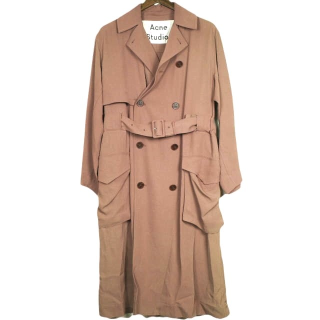 Acne Studios アクネストゥディオズ オリシアツイルトレンチコート FN-WN-OUTW000100 32 ピンク アウター g24371