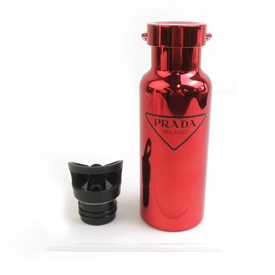 プラダ PRADA タンブラー ステンレス レッド ユニセックス 2UH004【中古】 56235