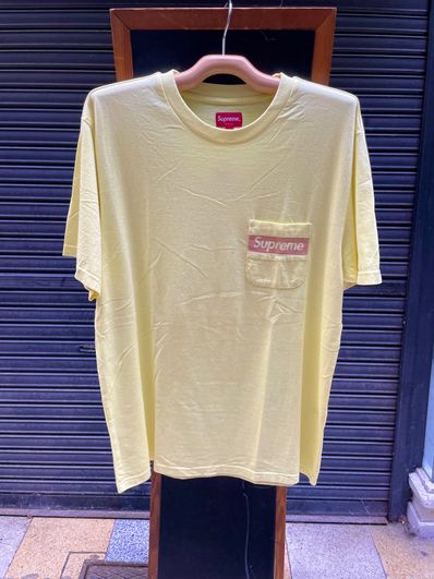 Supreme Mesh Stripe Pocket Tee "Yellow"