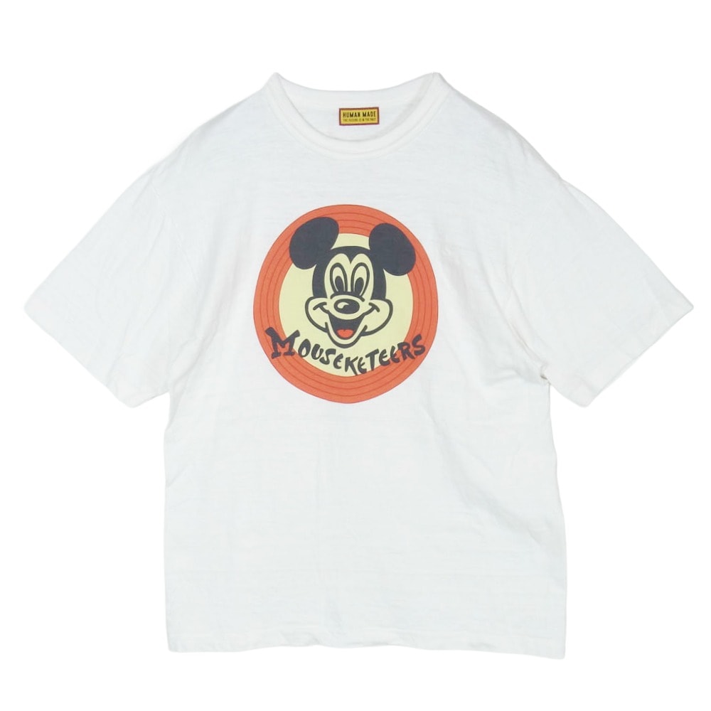 HUMAN MADE ヒューマンメイド 26SS × MICKEY MOUSE CLUB ミッキー マウス クラブ 半袖 Tシャツ ホワイト系 M【中古】