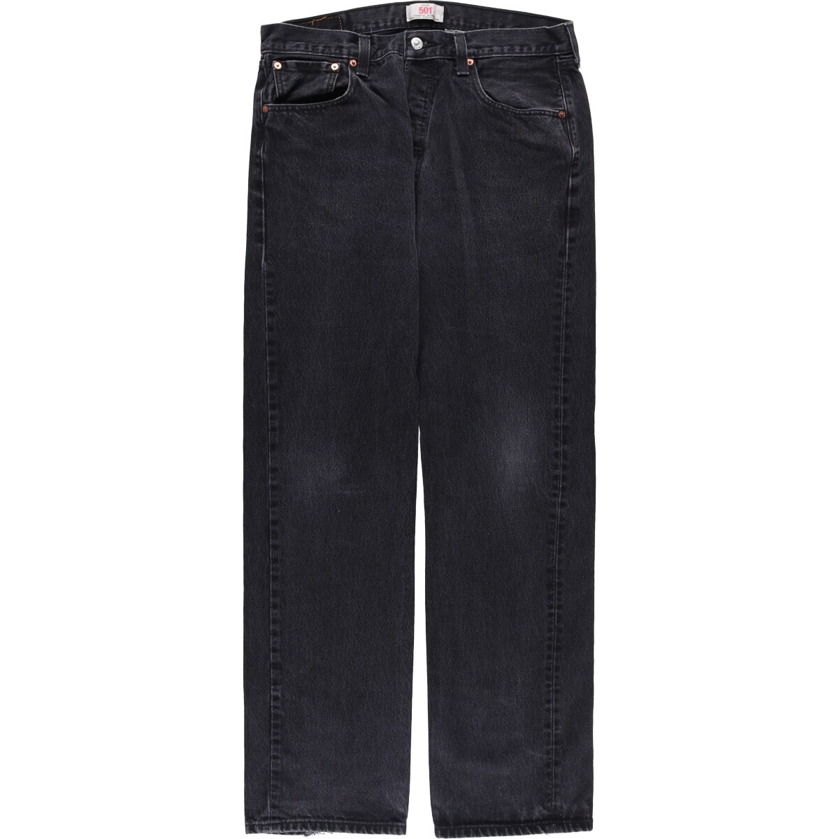 古着 リーバイス Levi's リーバイス501 STRAIGHT LEG BUTTON-FLY ブラックデニム ストレートデニムパンツ メンズw34相当/eaa561590
