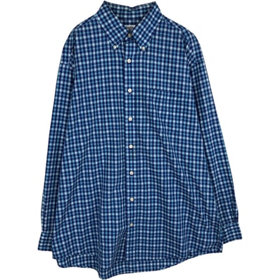 古着 ブルックスブラザーズ Brooks Brothers Est.1818 SPORT SHIRT 長袖 ボタンダウンチェックシャツ メンズL相当/eaa635626