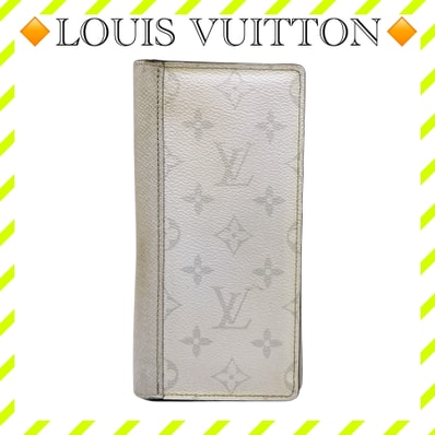 Louis Vuitton Brazza Wallet NM Taigarama "Optic White"