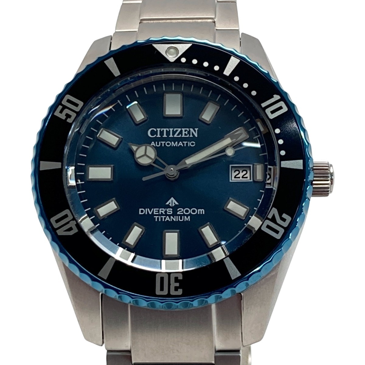 ☆☆CITIZEN シチズン プロノマスター 35周年記念限定 MARINE NB6026-56L ブルー 自動巻き メンズ 腕時計 箱有
