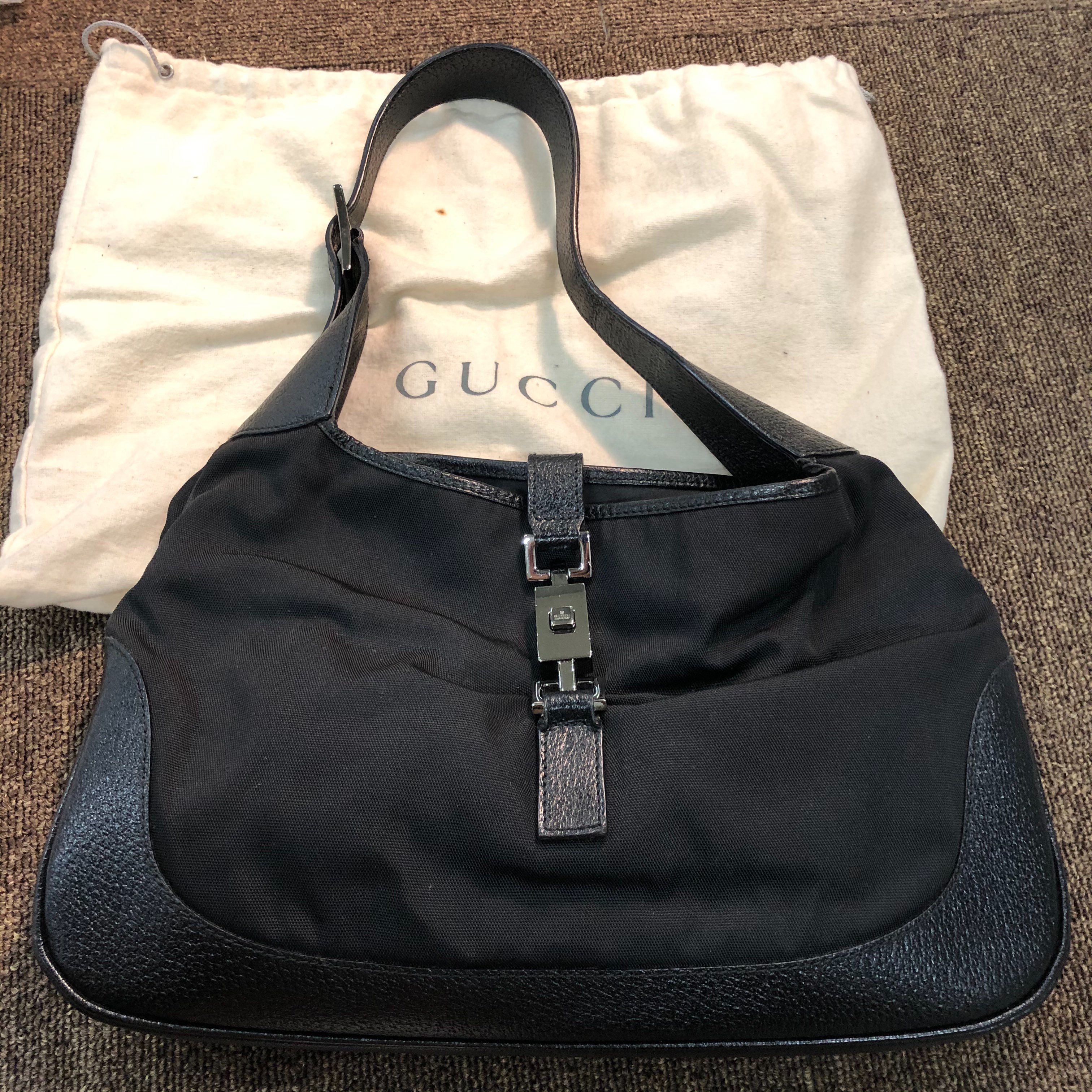 GUCCI Jackie Shoulder Bag "Black" 