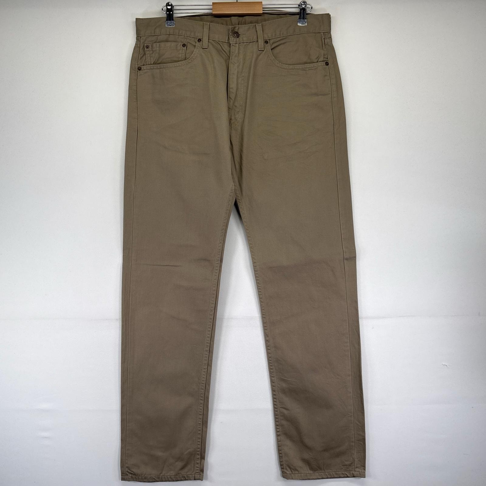 古着 リーバイス Levi's デニム パンツ 505 ストレート カラーデニム ジーパン ジッパーフライ W36×L34  ベージュ系 メンズ