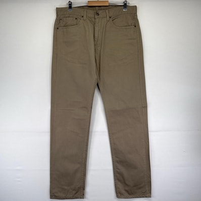 古着 リーバイス Levi's デニム パンツ 505 ストレート カラーデニム ジーパン ジッパーフライ W36×L34 ベージュ系 メンズ