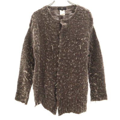 Y's ワイズ 日本製 長袖 ニットカーディガン 2 ブラウン系 ヨウジヤマモト