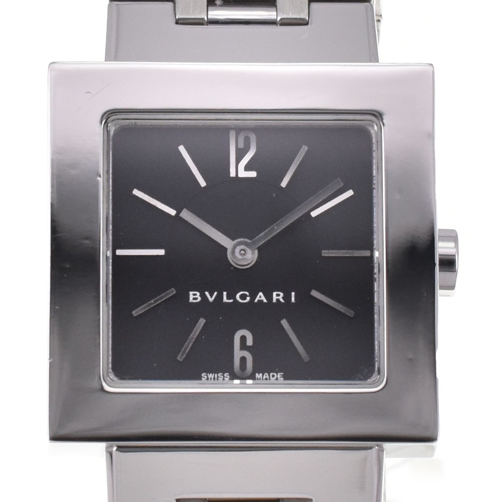 値下 ブルガリ BVLGARI SQ22SS クアドラード クォーツ レディース 良品 N#144496
