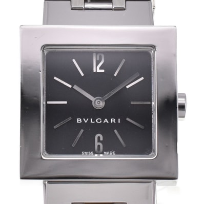 値下 ブルガリ BVLGARI SQ22SS クアドラード クォーツ レディース 良品 N#144496